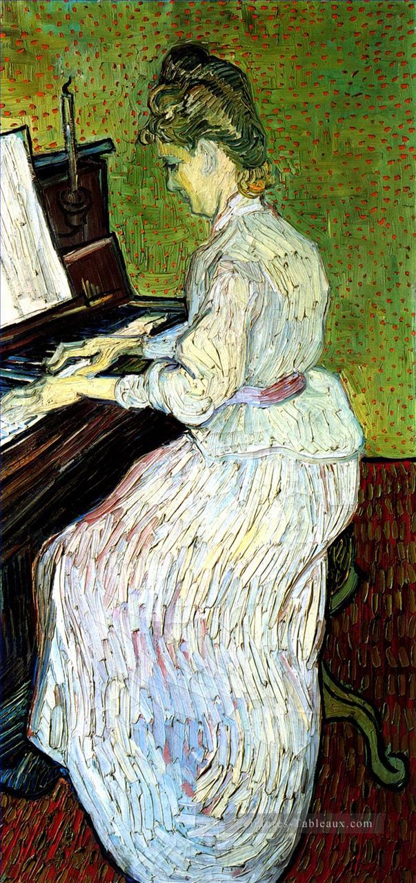 Marguerite Gachet au Piano Vincent van Gogh Peintures à l'huile